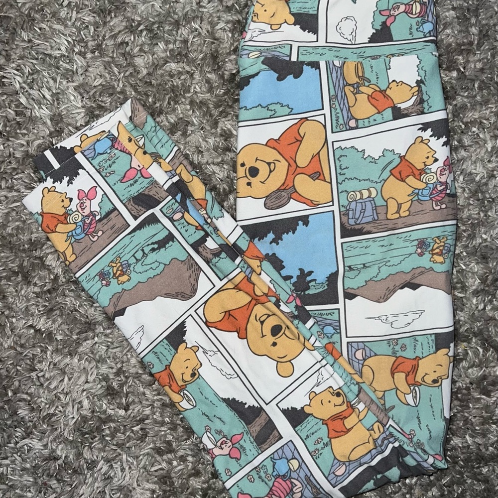Winnie the Pooh Comic Print Leggings